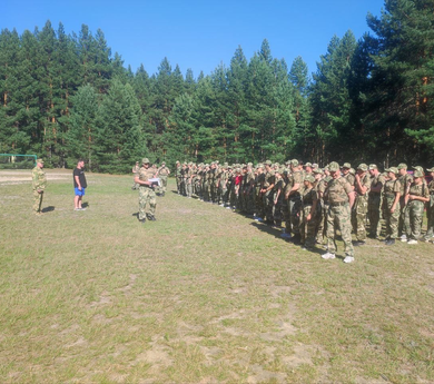 Проведение занятий в военно-патриотическом лагере "ТИГР"